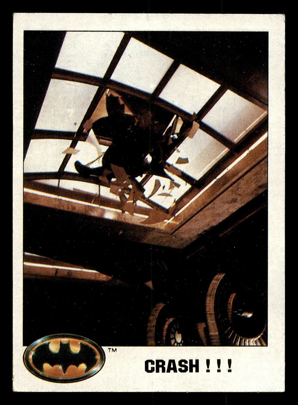 1989 Batman Trading Card 73 Crash!!! Collectible DC Comics Vintage